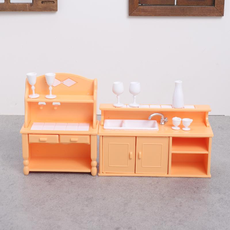 Play Kitchen Set - (.) مجموعة أثاث مطبخ لبيت الدمى