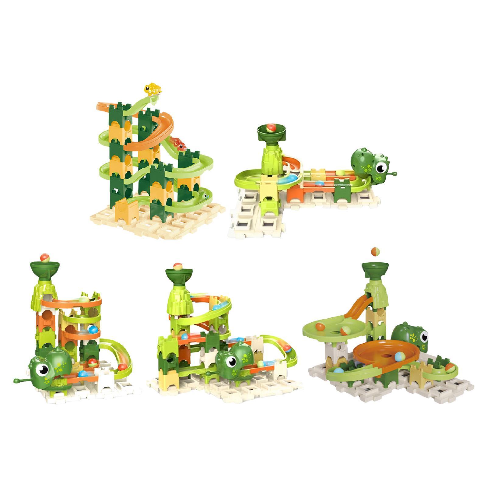 Marble Run Set - لعبة مسار الرخام التعليمية، مكعبات بناء،