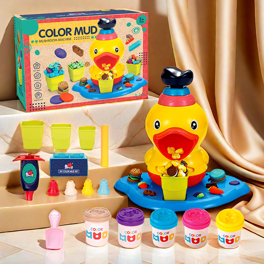 Play Kitchen Set - مجموعة آلة صنع المعكرونة بالعجين، طقم