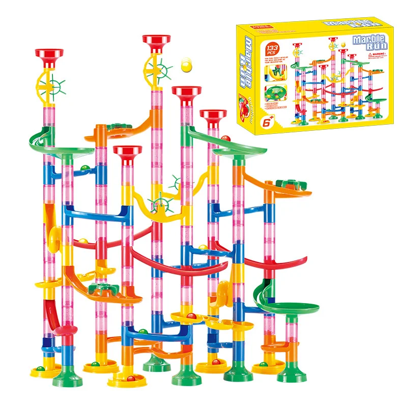 Marble Run Set - 50-142 قطعة لعبة متاهة ثلاثية الأبعاد،