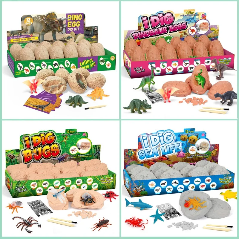 Kids Toys Videos - مجموعة استكشاف بيض الديناصورات الأثرية 12