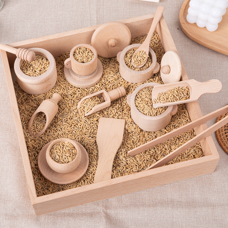 Play Kitchen Set - مجموعة ألعاب ألغاز تنوير حسية من