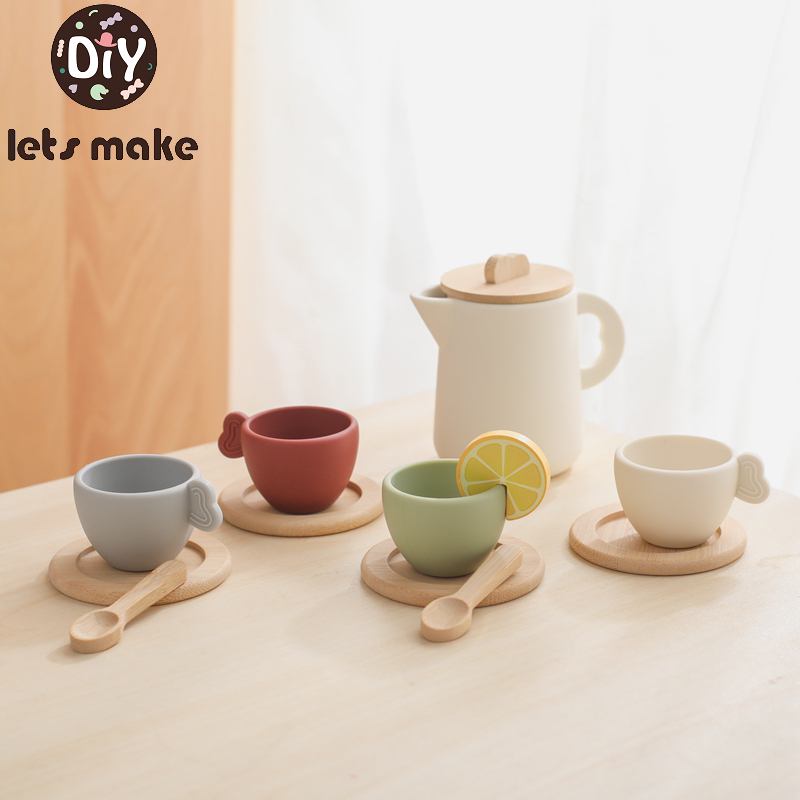 Kids Toys Kitchen - إبريق الشاي مونتيسوري للأطفال وأدوات المطبخ