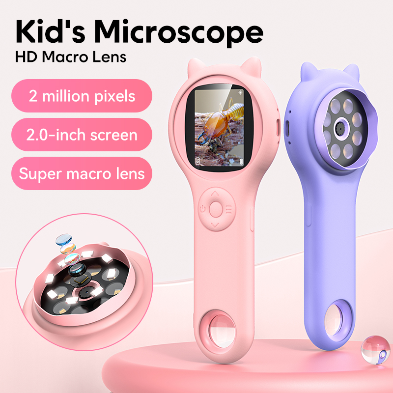 Kids Toys Videos - مجهر بصري صغير للأطفال مع وظيفة