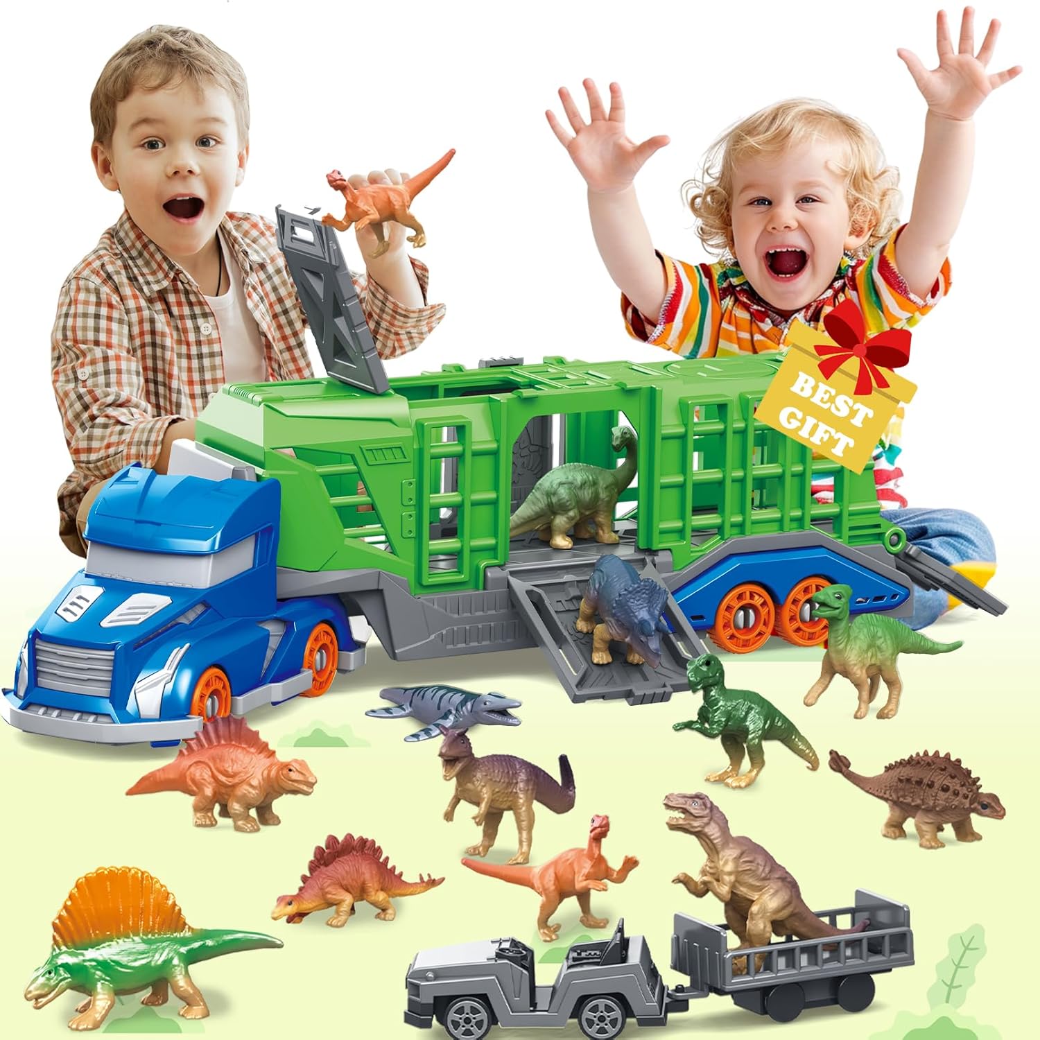 مجموعة ألعاب مركبات نقل الحيوا - مراجعة Kids Toys Videos وسعره