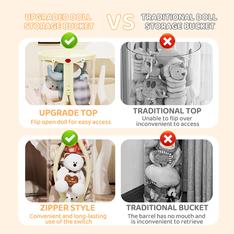صندوق تخزين الدمية ألعاب من ال - مراجعة Kids Zipper Toys وسعره