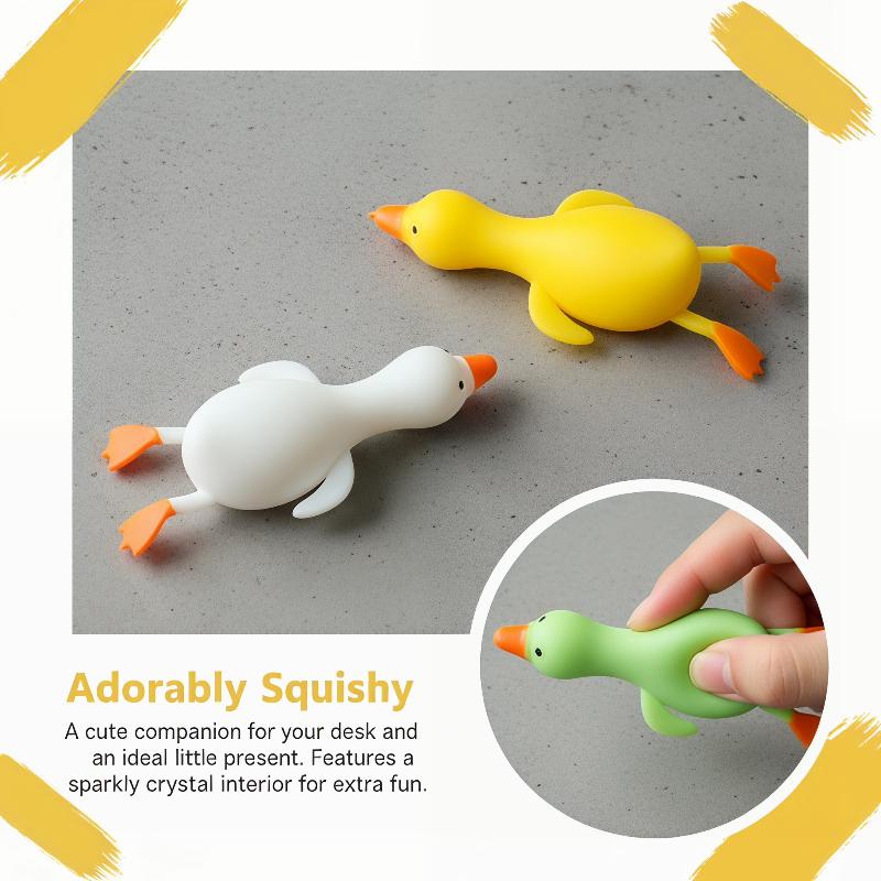 بطة قابلة للعصر لتخفيف التوتر، - مراجعة Kids Toys Yellow وسعره