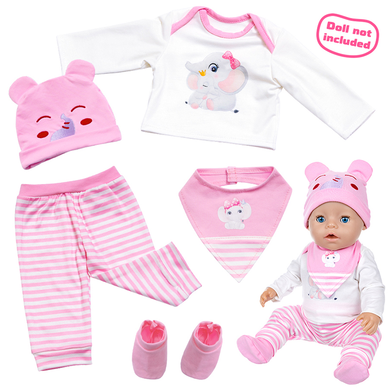مجموعة ملابس للدمى مقاس 16-18  - مراجعة Kids Toys New Born وسعره