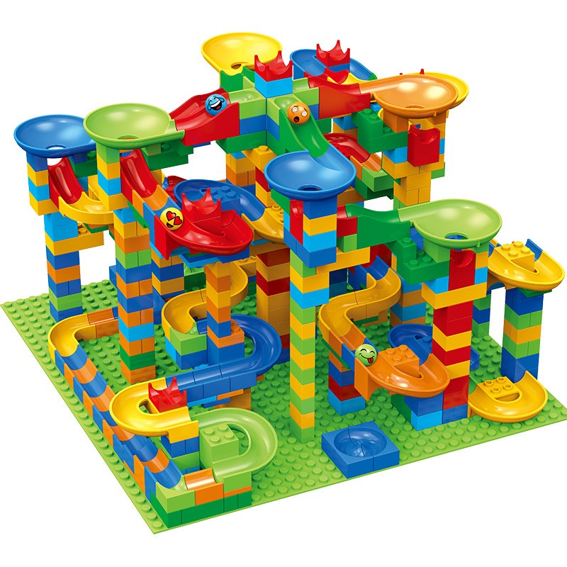 84-504 قطعة سباق الرخام تشغيل  - مراجعة Marble Run Set وسعره