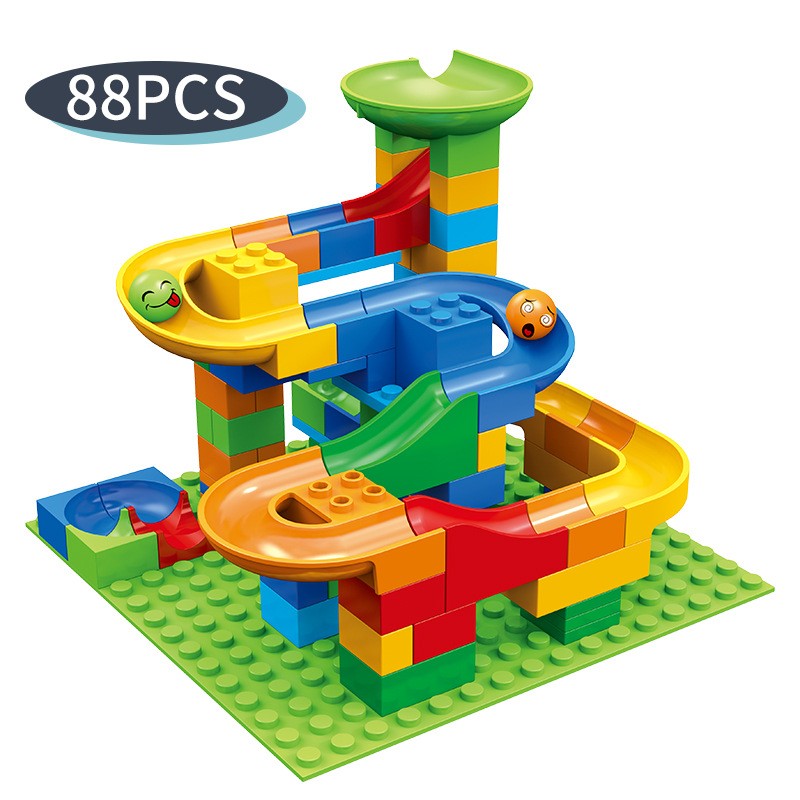84-504 قطعة سباق الرخام تشغيل  - مراجعة Marble Run Set وسعره