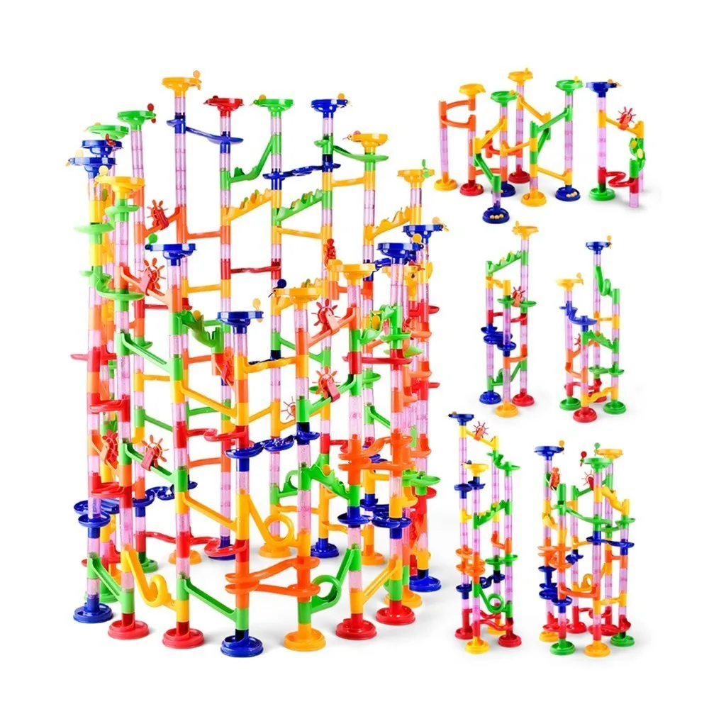 50-142 قطعة لعبة متاهة ثلاثية  - مراجعة Marble Run Set وسعره
