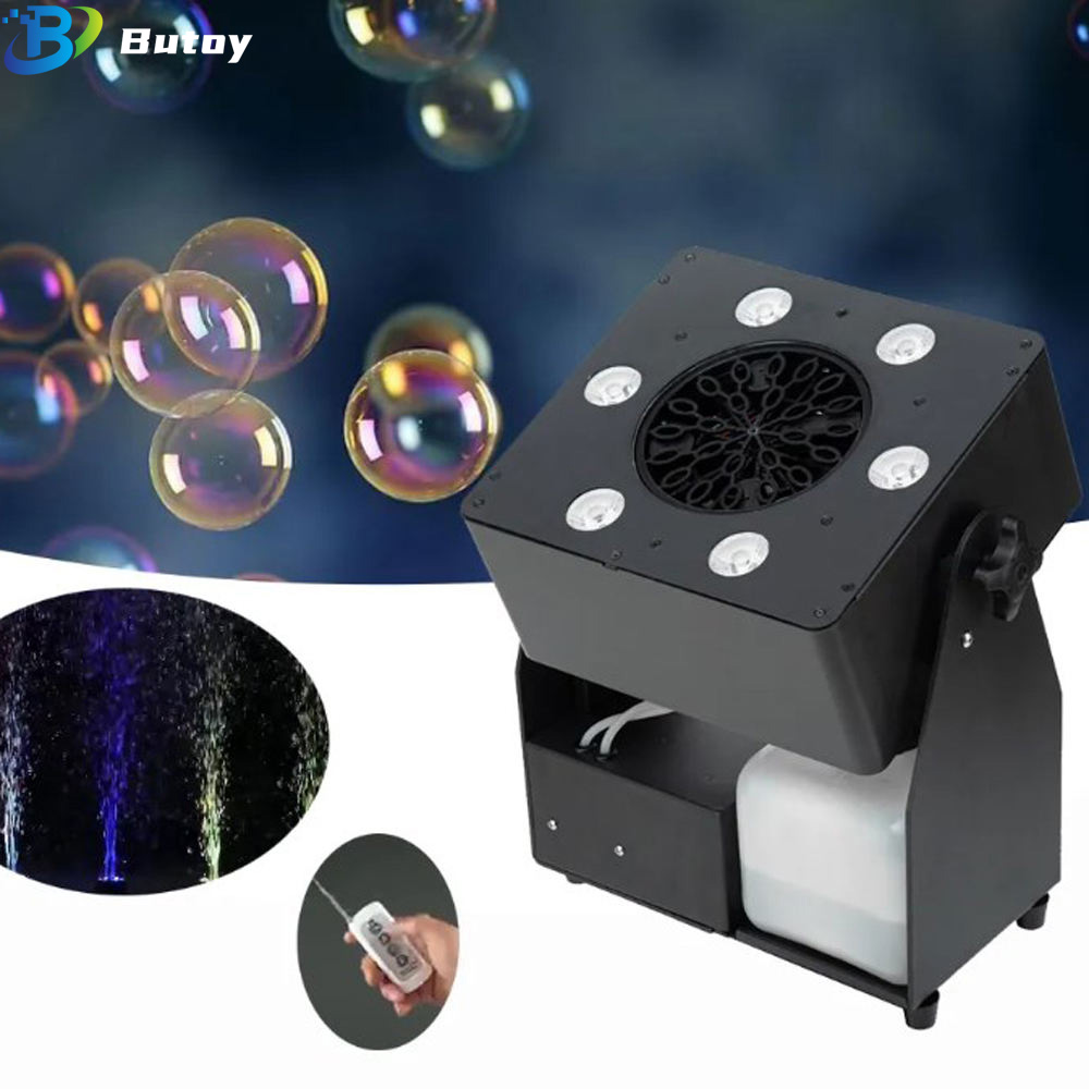 LED RGBW 4IN1 آلة فقاعة المرحل - مراجعة Bubble Machine Outdoor وسعره
