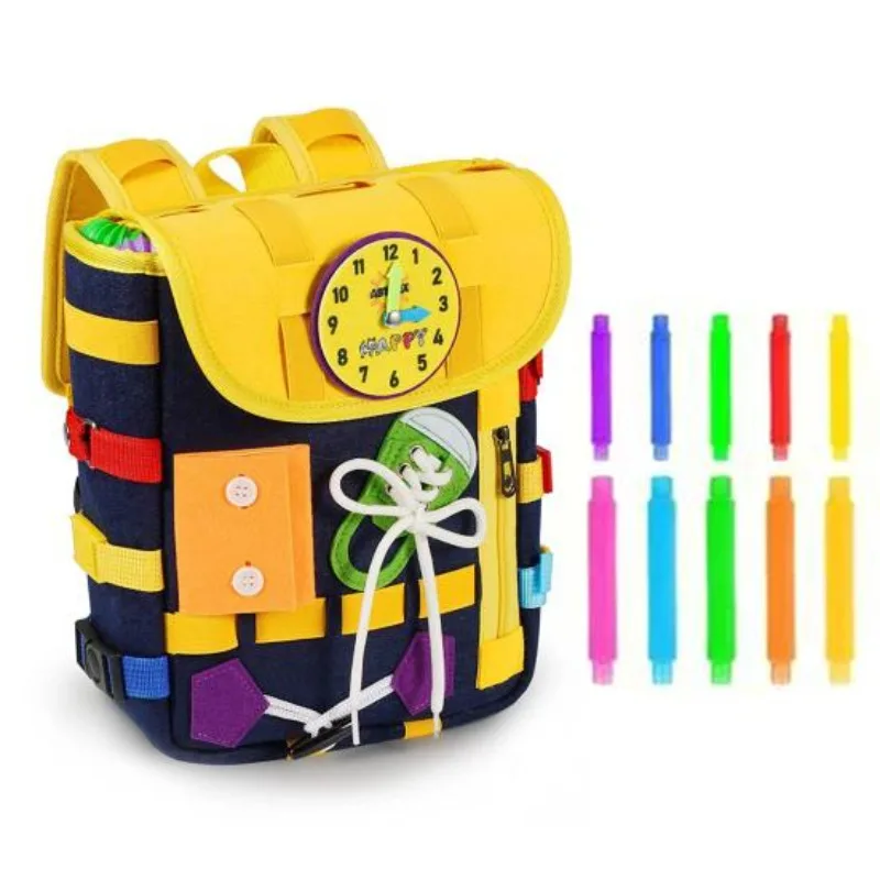 حقيبة ظهر من اللباد من مونتيسو - مراجعة Kids Zipper Toys وسعره