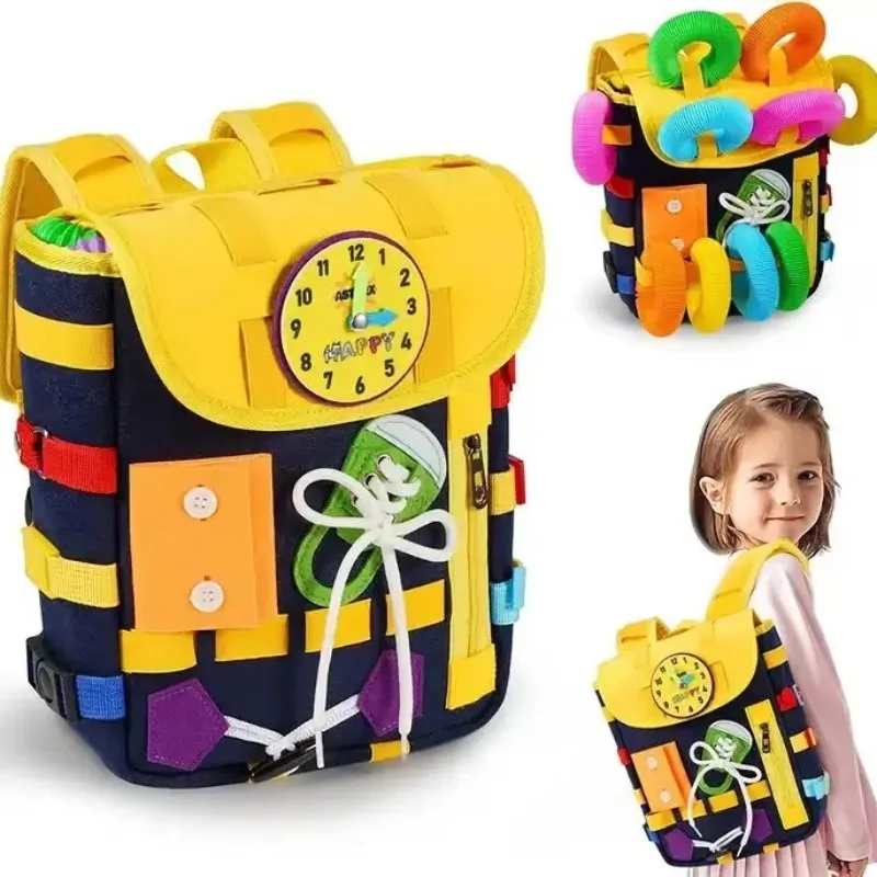 حقيبة ظهر من اللباد من مونتيسو - مراجعة Kids Zipper Toys وسعره