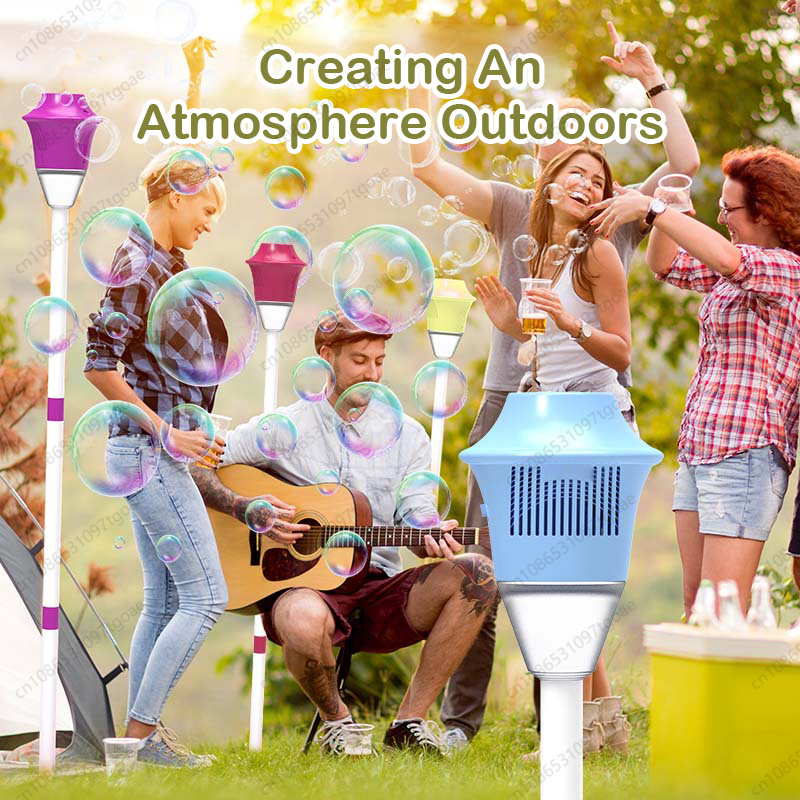 آلة فقاعات شعبية مع إضاءة للشو - مراجعة Bubble Machine Outdoor وسعره