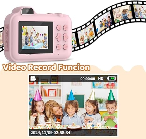 كاميرا الأطفال كاميرا الطباعة  - مراجعة Kids Toys Videos وسعره