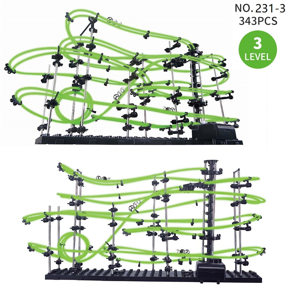 الرخام تشغيل متاهة سباق المسار - مراجعة Marble Run Set وسعره